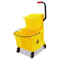 Yellow mop bucket and wringer