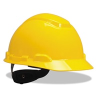 Yellow hard hat safety helmet